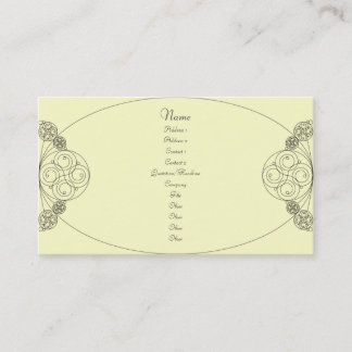 Carte De Visite Chloe - crème