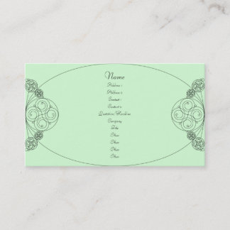 Carte De Visite Chloe - menthe