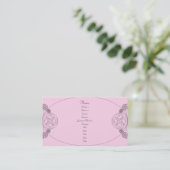 Carte De Visite Chloe - rose (Debout devant)