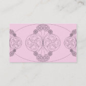 Carte De Visite Chloe - rose (Dos)