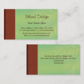 Carte De Visite chocolat (Devant / Derrière)