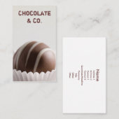 Carte De Visite Chocolat (Devant / Derrière)
