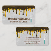 Carte De Visite Chocolat Brown au lait | Whisk | Cuisine (Devant / Derrière)