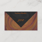 Carte De Visite Chocolat Carmel Swirl (Dos)