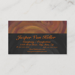 Carte De Visite Chocolat Carmel Swirl