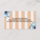 Carte De Visite Chocolat cheesecake boulangerie mariage événement (Dos)