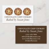Carte De Visite Chocolat Chip Cookie Cookies Cuisinés À La Boulang (Devant / Derrière)