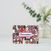Carte De Visite Chocolat confiserie (Debout devant)