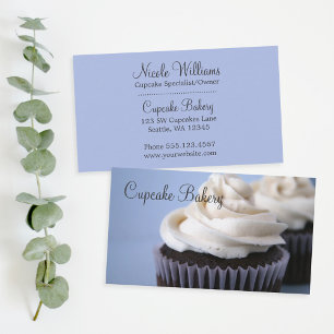 Carte De Visite Chocolat cupcakes Vanilla Frosting