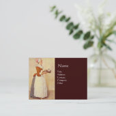 Carte De Visite CHOCOLAT FONDUE DINNER PARTY Pearl Papier (Debout devant)