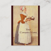 Carte De Visite CHOCOLAT FONDUE DINNER PARTY Pearl Papier (Dos)