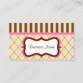 Carte de visite Chocolat Framboise (Devant)