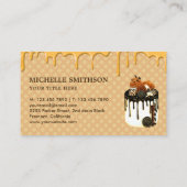 Carte De Visite Chocolat Glacé Drives Pâtisserie Chef Boulangerie (Dos)