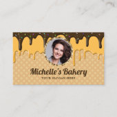 Carte De Visite Chocolat Glacé Drives Pâtisserie Chef Boulangerie (Devant)