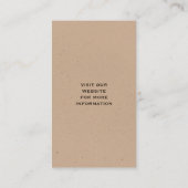 Carte De Visite Chocolat Labrador Retriever Chien race Silhouette (Dos)