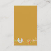 Carte De Visite Chocolat+lovebirds sur la couleur de la branche/DO (Dos)