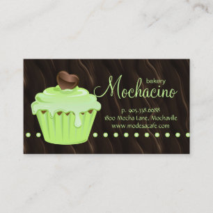 Carte De Visite Chocolat mignon de menthe de petit gâteau de cart