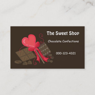 Carte De Visite Chocolat Sweet Shop