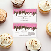 Carte De Visite Chocolate strawberry Frosting Drip
