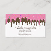 Carte De Visite Chocolate strawberry Frosting Drip (Devant)