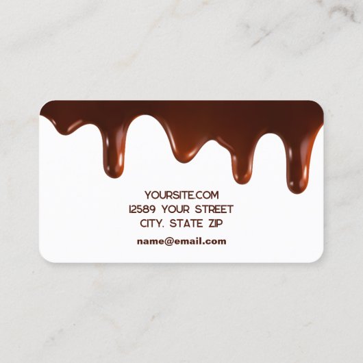 Carte De Visite 🍬 chocolatier (Dos)