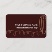 Carte De Visite Chocolatier Chocolatier Cacao moderne simple (Devant)