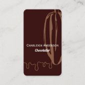 Carte De Visite Chocolatière Chocolatière Chocolatière simple et m (Devant)