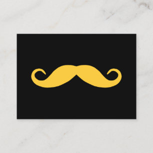 Carte De Visite Choisir une moustache couleur sur le noir