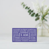 Carte De Visite Choisissez les affirmations positives quotidiennes (Debout devant)