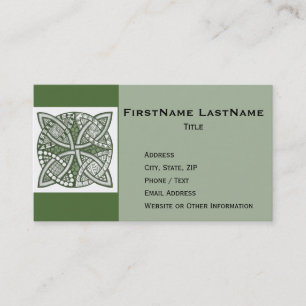 Carte De Visite Choisissez votre couleur Celtic Knot Motif décorat