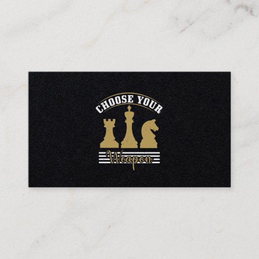 Carte De Visite Choose Your Weapon (Devant)