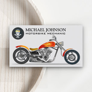 Carte De Visite Chopper sur mesure Réparation de moto Réparati