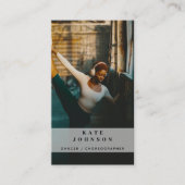 Carte De Visite Chorégraphe danseuse Photo Médias sociaux Code QR (Devant)