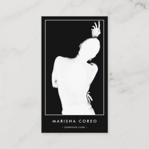 Carte De Visite Chorégraphe minimaliste de danse DJ