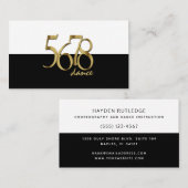 Carte De Visite Chorégraphe moderne Danse Instructeur Danseur (Devant / Derrière)