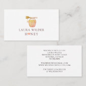 Carte De Visite Chou Et Aquarelle Cardiaque Logo Illustré (Devant / Derrière)