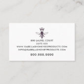 Carte De Visite Chou Skincare Gold Foil sur blanc (Dos)