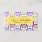 Carte De Visite Chouette, Chouette, Motif, Boutique pour animaux d (Devant)