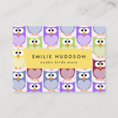 Carte De Visite Chouette, Chouette, Motif, Boutique pour animaux d (Devant)