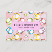 Carte De Visite Chouette, Chouette, Motif, Boutique pour animaux d (Devant)