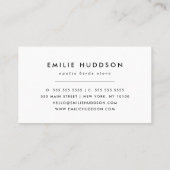 Carte De Visite Chouette, Chouette, Motif, Boutique pour animaux d (Dos)