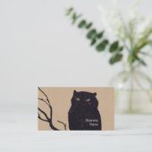 Carte De Visite Chouette dans une succursale (Debout devant)