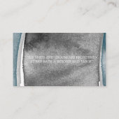 Carte De Visite Chouette des neiges d'hiver Branche de la lune Mar (Dos)