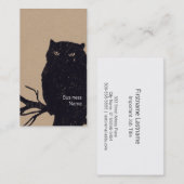 Carte De Visite Chouette d'une succursale (Devant / Derrière)