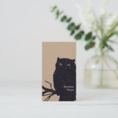 Carte De Visite Chouette d'une succursale (Debout devant)