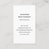 Carte De Visite Chouette mignonne dans un chapeau vert (Dos)