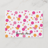 Carte De Visite Chouette rose brillante bébé (Dos)