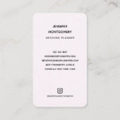 Carte De Visite Chouettes amoureuses Assis sur une branche d'arbre (Dos)