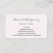 Carte De Visite Chouettes amoureuses Assis sur une branche d'arbre (Dos)