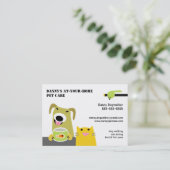 Carte De Visite Choyez l'oiseau de chat de chien de Garde (Debout devant)